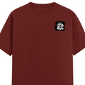 Male Classic Crew T-Shirt | Men's Regular Fit | 180 GSM Bio-Washed Cotton | Pre-Shrunk, Double-Stitched | Personalized | Typography | Comfort | Hugs | Everyday | Comforting | Needs A Big Hug - left pocket - Brick Red - mockup 3