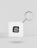Keychain | Rectangle Square Slim | Durable Acrylic | Fade-Proof Glossy Finish | Unisex | Personalized | Typography | Comfort | Hugs | Everyday | Comforting | Needs A Big Hug - back_Square - White - mockup 2
