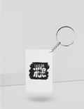 Keychain | Rectangle Square Slim | Durable Acrylic | Fade-Proof Glossy Finish | Unisex | Personalized | Typography | Comfort | Hugs | Everyday | Comforting | Needs A Big Hug - back_Rectangle - White - mockup 4