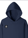 Pullover Hoodie | Unisex Regular Fit | Cotton Blend Tri-Layer | All-Season Comfort, Ribbed Cuffs | Adults | Personalized | Typography | Comfort | Hugs | Everyday | Comforting | Needs A Big Hug - right pocket - Navy Blue - mockup 4