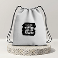 Drawstring Bag | 280 GSM | Durable Cotton | Secure Closure | Unisex | Personalized | Typography | Comfort | Hugs | Everyday | Comforting | Needs A Big Hug - front - mockup 1