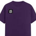 Female Classic Crew T-Shirt | Regular Fit | 180 GSM Bio-Washed Cotton Blend | Pre-Shrunk, Double-Stitched | Women | Personalized | Typography | Comfort | Hugs | Everyday | Comforting | Needs A Big Hug - right pocket - Purple - mockup 4