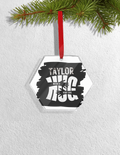 Christmas Ornaments | 3x3 Inch Home Decor | Acrylic | Waterproof, Fade-Proof, Ready to Hang | Unisex | Personalized | Typography | Comfort | Hugs | Everyday | Comforting | Needs A Big Hug - front_Hexagon - Hexagon - mockup 3