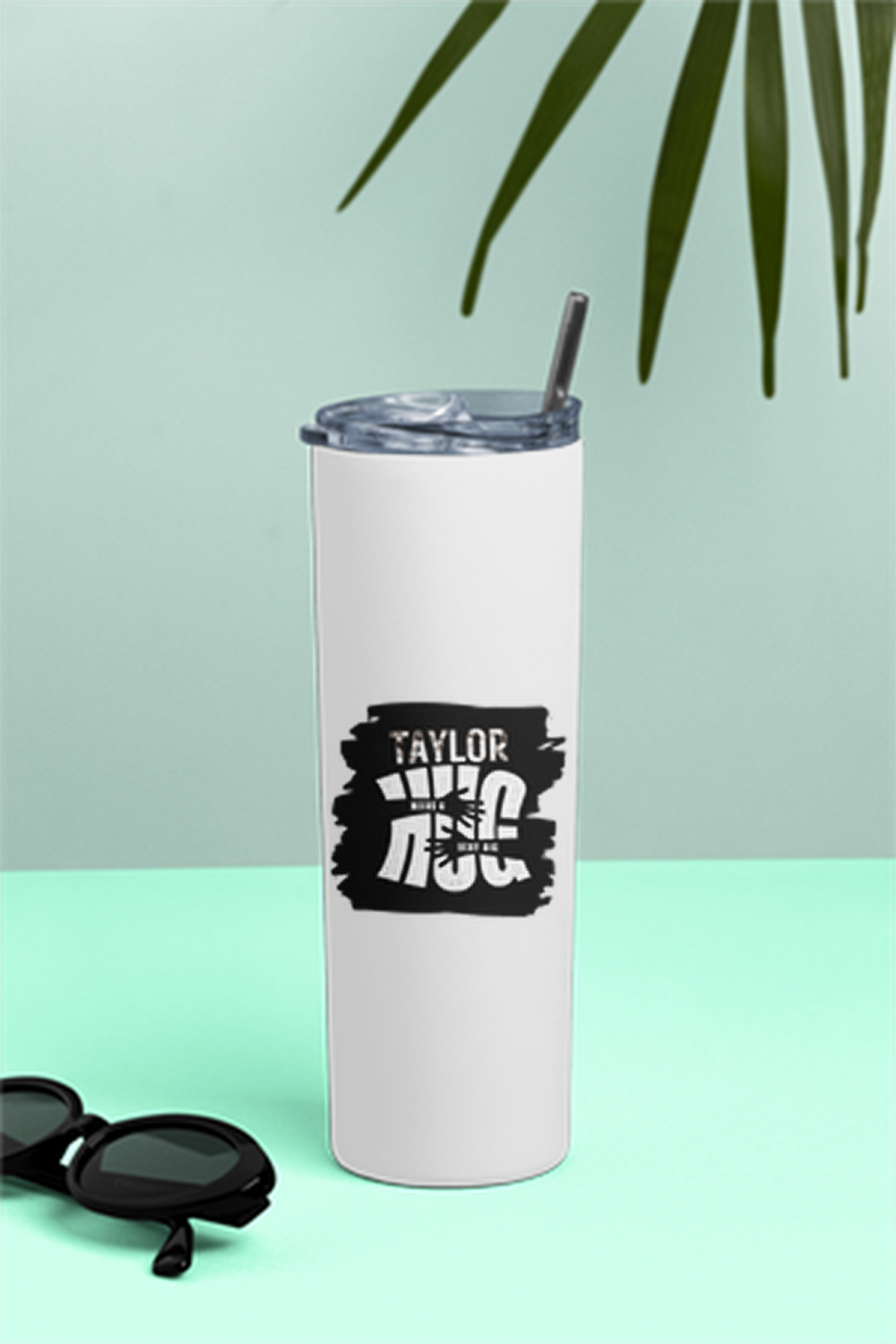 Tumbler Bottle | 20oz Capacity | Stainless Steel | Double-Wall Insulated, Splash-Proof Lid, Metal Straw | Everyday Use | Personalized | Typography | Comfort | Hugs | Everyday | Comforting | Needs A Big Hug - front - White - mockup 1