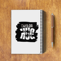 A5 Notepad | 120 Pages, Ruled/Unruled | 70 GSM Natural Shade Paper, 300 GSM Cover | Wire Bound | Everyday Use | Personalized | Typography | Comfort | Hugs | Everyday | Comforting | Needs A Big Hug - back - White - mockup 2