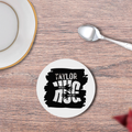Coasters | 3mm MDF Board | Super Glossy Finish, Durable | Unisex | Personalized | Typography | Comfort | Hugs | Everyday | Comforting | Needs A Big Hug - front - White - mockup 1