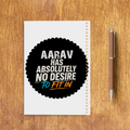 Sketchbook | A5 Size | 140 GSM Paper | Spiral Bound | Unisex | Personalized | Typography | Self-identity | Non-conformity | Everyday | Confident | Never Fit In - back - White - mockup 2
