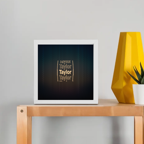Personalized Digital Framed Poster Dtg with Custom Name