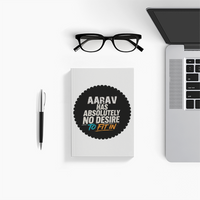 Notebook Journal | A5 Size | 300 GSM Cover, 70 GSM Eco-Friendly Pages | Soft Bound, Ruled/Unruled | Unisex | Personalized | Typography | Self-identity | Non-conformity | Everyday | Confident | Never Fit In