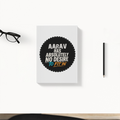 Daily Planner | 3-Month Undated | Soft-Bound | 204 Pages, Dotted Notes | Unisex Adult | Personalized | Typography | Self-identity | Non-conformity | Everyday | Confident | Never Fit In - front - White - mockup 1