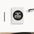 Daily Planner | 3-Month Undated | Soft-Bound | 204 Pages, Dotted Notes | Unisex Adult | Personalized | Typography | Self-identity | Non-conformity | Everyday | Confident | Never Fit In - back - White - mockup 2