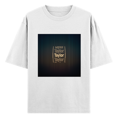 Personalized Digital T-Shirt with Custom Name - Oversized Standard T Shirt Dtg T-Shirt