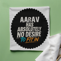 Cloth Napkin | Standard Dining Size | 100% Polyester | Soft, Durable, Hemmed | Unisex | Personalized | Typography | Self-identity | Non-conformity | Everyday | Confident | Never Fit In