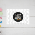 Jigsaw Puzzle | 120 Pieces A4 Size | Recycled Paper Semi-Glossy Finish | Fade-Proof Engaging Entertainment | Unisex | Personalized | Typography | Self-identity | Non-conformity | Everyday | Confident | Never Fit In - front - mockup 1