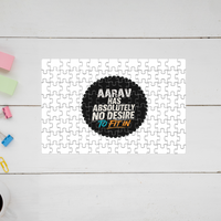Jigsaw Puzzle | 120 Pieces A4 Size | Recycled Paper Semi-Glossy Finish | Fade-Proof Engaging Entertainment | Unisex | Personalized | Typography | Self-identity | Non-conformity | Everyday | Confident | Never Fit In