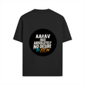 Male Standard Crew T-Shirt | Regular Fit | 100% Cotton (180 GSM) | Breathable, Durable | Men's | Personalized | Typography | Self-identity | Non-conformity | Everyday | Confident | Never Fit In - back - Black - mockup 2