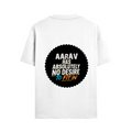 Male Standard Crew T-Shirt | Regular Fit | 100% Cotton (180 GSM) | Breathable, Durable | Men's | Personalized | Typography | Self-identity | Non-conformity | Everyday | Confident | Never Fit In - back - White - mockup 2