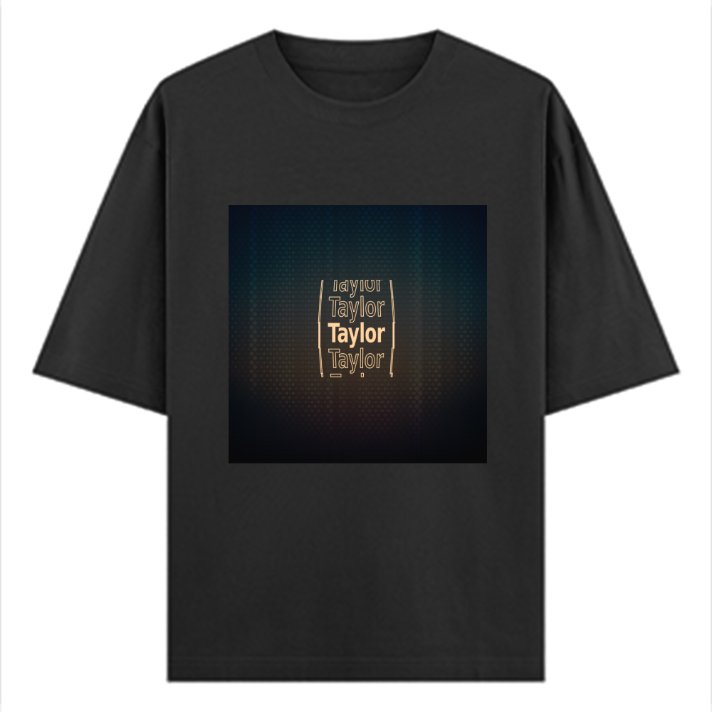 Personalized Digital T-Shirt with Custom Name - Oversized Standard T Shirt Dtf T-Shirt