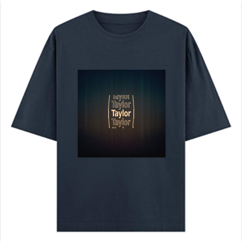 Personalized Digital T-Shirt with Custom Name - Oversized Standard T Shirt Dtf T-Shirt