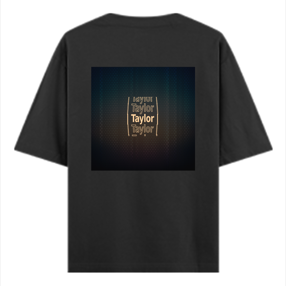 Personalized Digital T-Shirt with Custom Name - Oversized Standard T Shirt Dtf T-Shirt