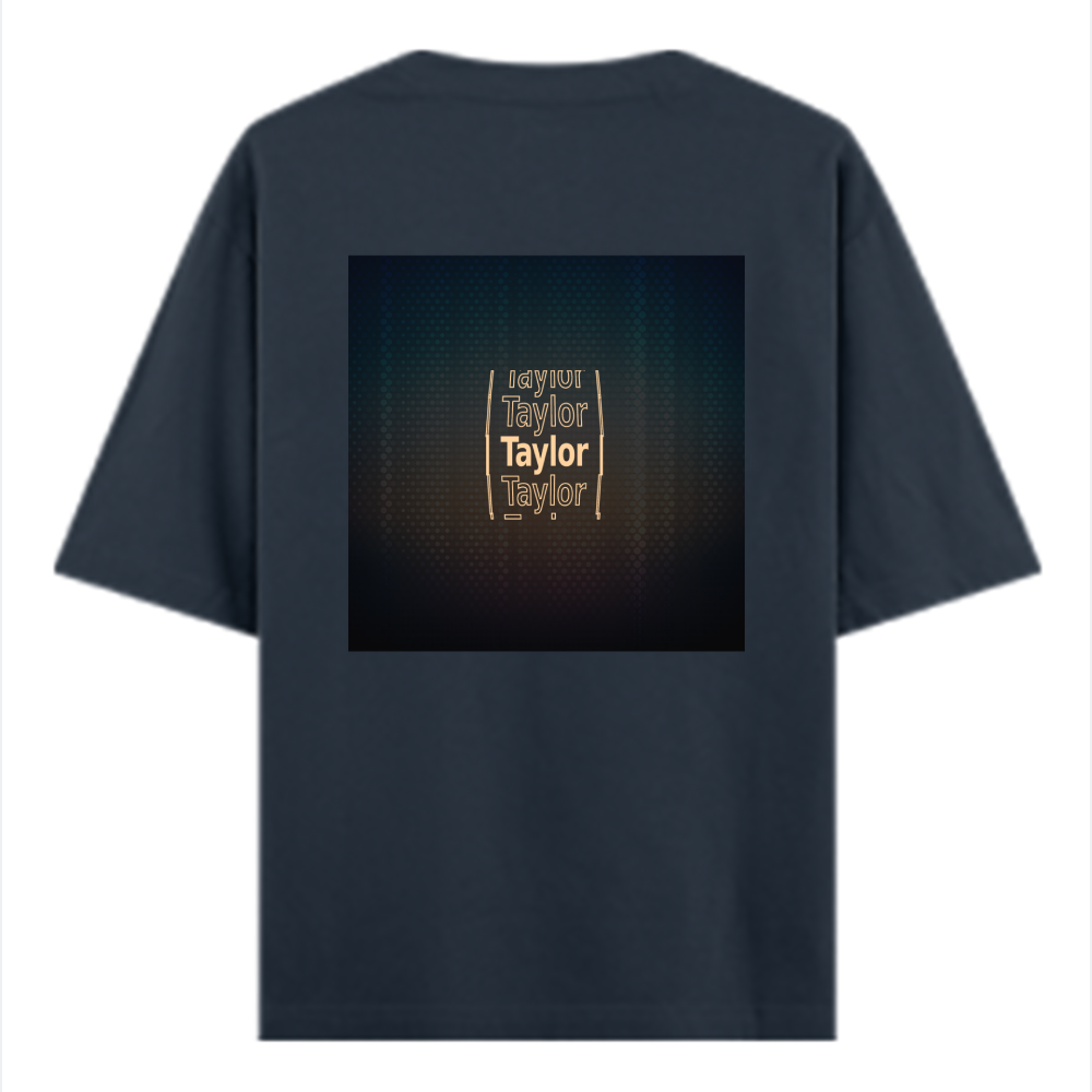 Personalized Digital T-Shirt with Custom Name - Oversized Standard T Shirt Dtf T-Shirt