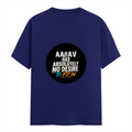 Female Classic Crew T-Shirt | Regular Fit | 180 GSM Bio-Washed Cotton Blend | Pre-Shrunk, Double-Stitched | Women | Personalized | Typography | Self-identity | Non-conformity | Everyday | Confident | Never Fit In - front - Royal Blue - mockup 1