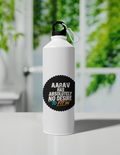 Sipper Bottle | 750 ml Unisex | Aluminum | Clip Cap | Fade-Proof | Personalized | Typography | Self-identity | Non-conformity | Everyday | Confident | Never Fit In - front - White - mockup 1
