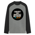 Male Raglan T-Shirt | Men's Regular Fit | 180 GSM Bio-Washed Fabric | Double Stitched, Ribbed Neck | Personalized | Typography | Self-identity | Non-conformity | Everyday | Confident | Never Fit In - front - mockup 1