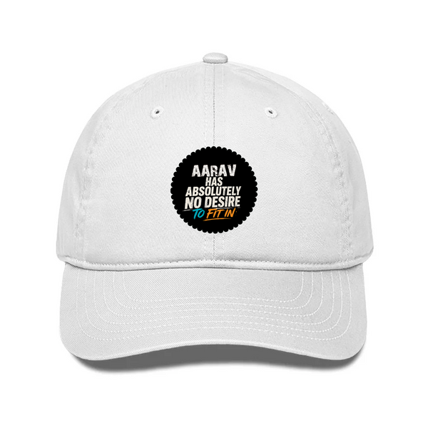 Classic Baseball Cap | Universal Fit | Drill Cotton | Sun Protection, Breathable | Unisex Adult | Personalized | Typography | Self-identity | Non-conformity | Everyday | Confident | Never Fit In