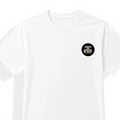 Unisex Dry Fit T-Shirt | Regular Fit | Micro Polyester | Quick-Dry Wrinkle Resistant | Adult | Personalized | Typography | Self-identity | Non-conformity | Everyday | Confident | Never Fit In - left pocket - mockup 3