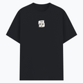 Basic T-Shirt | Unisex Fit XS-2XL | 180 GSM Poly-Cotton Blend | Soft Finish, Durable | Adults | Personalized | Typography | Meditation | Yoga Philosophy | Self-Care | Peaceful | Zen State Of Mind - front - Black melange - mockup 1