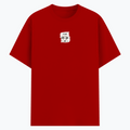 Basic T-Shirt | Unisex Fit XS-2XL | 180 GSM Poly-Cotton Blend | Soft Finish, Durable | Adults | Personalized | Typography | Meditation | Yoga Philosophy | Self-Care | Peaceful | Zen State Of Mind - front - Red - mockup 1