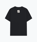 Basic T-Shirt | Unisex Fit XS-2XL | 180 GSM Poly-Cotton Blend | Soft Finish, Durable | Adults | Personalized | Typography | Meditation | Yoga Philosophy | Self-Care | Peaceful | Zen State Of Mind - back - Black melange - mockup 2