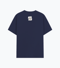 Basic T-Shirt | Unisex Fit XS-2XL | 180 GSM Poly-Cotton Blend | Soft Finish, Durable | Adults | Personalized | Typography | Meditation | Yoga Philosophy | Self-Care | Peaceful | Zen State Of Mind - back - Navy Blue - mockup 2