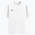 Basic T-Shirt | Unisex Fit XS-2XL | 180 GSM Poly-Cotton Blend | Soft Finish, Durable | Adults | Personalized | Typography | Meditation | Yoga Philosophy | Self-Care | Peaceful | Zen State Of Mind - right pocket - White - mockup 4