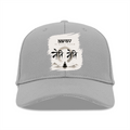 Baseball Ottoman Cap | Universal Fit | Ottoman Fabric | Adjustable Strap, Structured | Unisex Adult | Personalized | Typography | Meditation | Yoga Philosophy | Self-Care | Peaceful | Zen State Of Mind - front - Grey - mockup 1