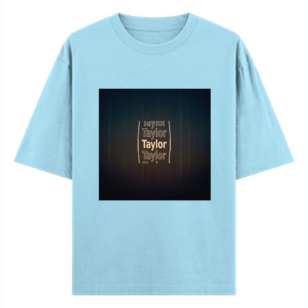 Personalized Digital T-Shirt with Custom Name - Oversized Classic T Shirt Embroidery T-Shirt