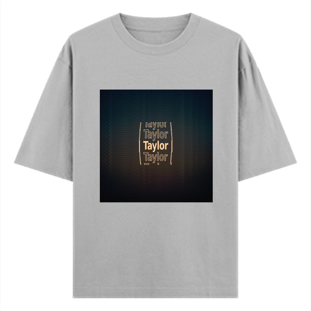 Personalized Digital T-Shirt with Custom Name - Oversized Classic T Shirt Embroidery T-Shirt