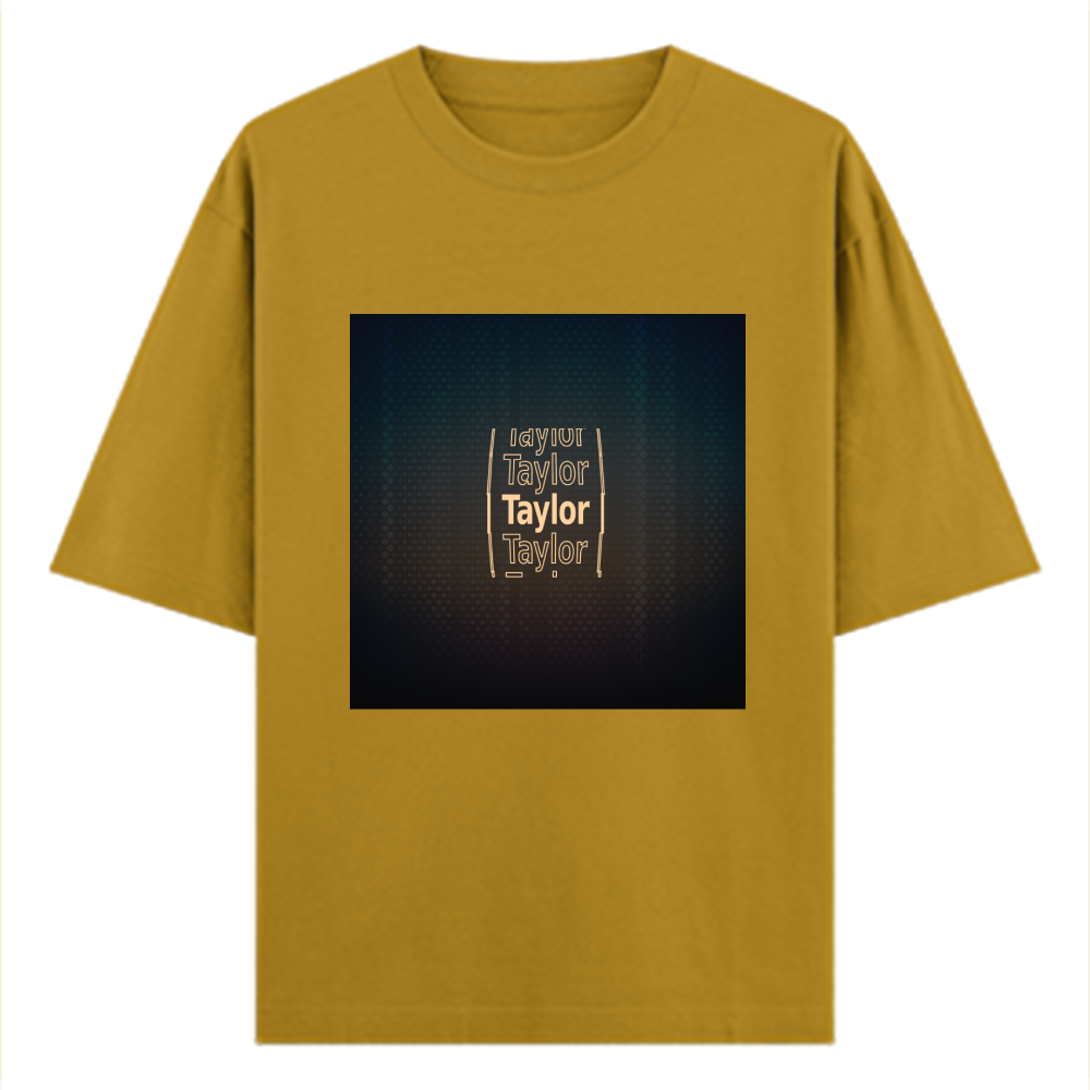 Personalized Digital T-Shirt with Custom Name - Oversized Classic T Shirt Embroidery T-Shirt