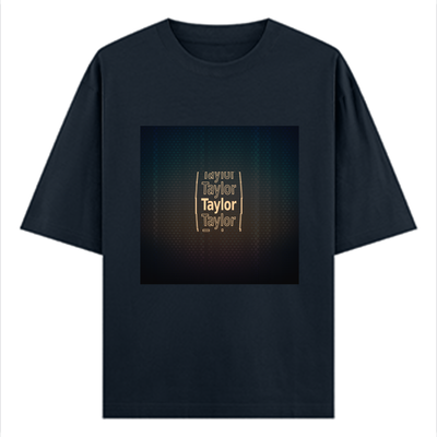 Personalized Digital T-Shirt with Custom Name - Oversized Classic T Shirt Embroidery T-Shirt