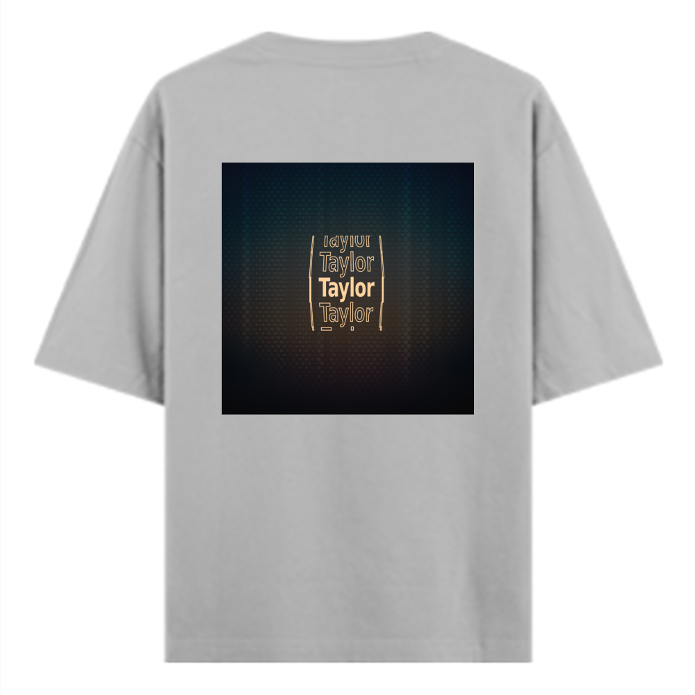 Personalized Digital T-Shirt with Custom Name - Oversized Classic T Shirt Embroidery T-Shirt