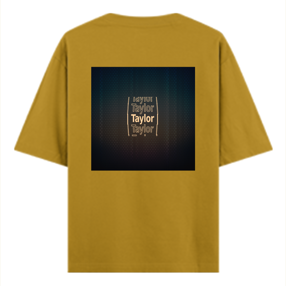 Personalized Digital T-Shirt with Custom Name - Oversized Classic T Shirt Embroidery T-Shirt