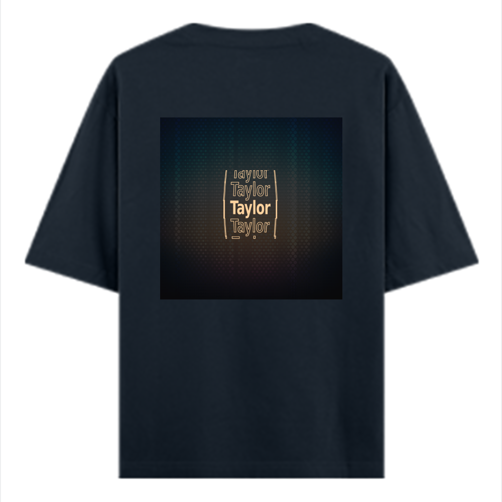 Personalized Digital T-Shirt with Custom Name - Oversized Classic T Shirt Embroidery T-Shirt