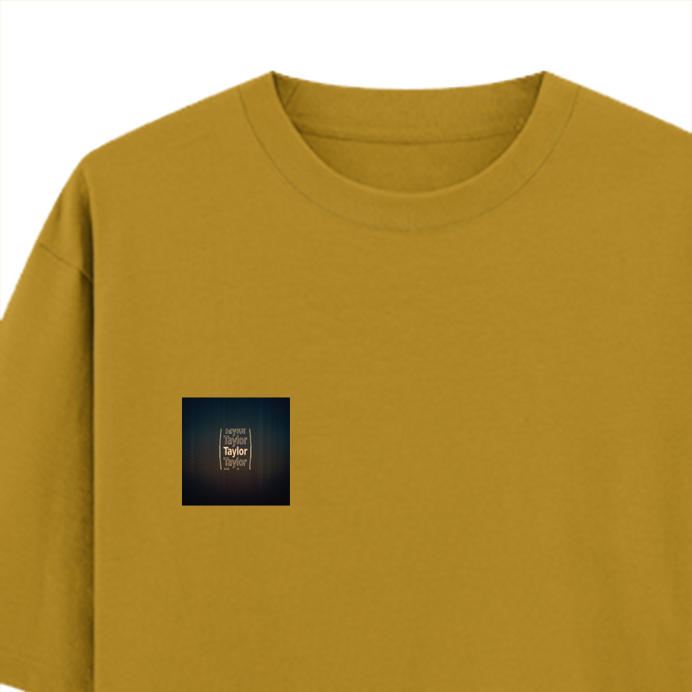 Personalized Digital T-Shirt with Custom Name - Oversized Classic T Shirt Embroidery T-Shirt