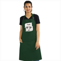 Apron | One Size Adjustable Fit | Cotton Drill Fabric | Two Pockets, Double-Stitched | Unisex Adults | Personalized | Typography | Meditation | Yoga Philosophy | Self-Care | Peaceful | Zen State Of Mind - front - Bottle Green - mockup 1