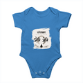 Baby Romper | 0-12 Months | 180 GSM Bio-Washed Cotton | Double-Stitched, Pre-Shrunk | Unisex | Personalized | Typography | Meditation | Yoga Philosophy | Self-Care | Peaceful | Zen State Of Mind - front - Orchid Blue - mockup 1