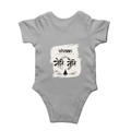 Baby Romper | 0-12 Months | 180 GSM Bio-Washed Cotton | Double-Stitched, Pre-Shrunk | Unisex | Personalized | Typography | Meditation | Yoga Philosophy | Self-Care | Peaceful | Zen State Of Mind - back - Grey Melange - mockup 2