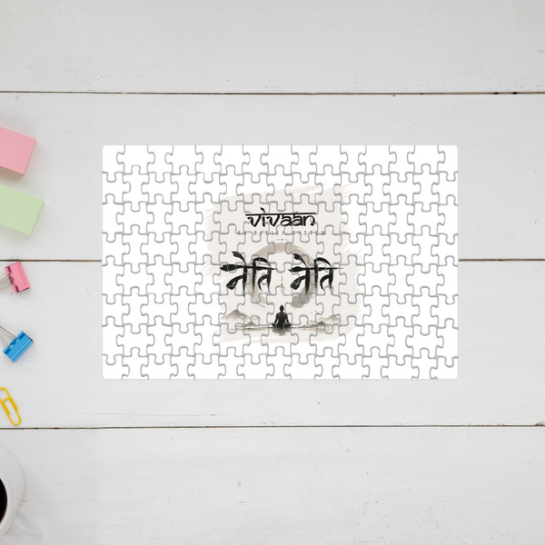 Jigsaw Puzzle | 120 Pieces A4 Size | Recycled Paper Semi-Glossy Finish | Fade-Proof Engaging Entertainment | Unisex | Personalized | Typography | Meditation | Yoga Philosophy | Self-Care | Peaceful | Zen State Of Mind