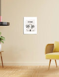 Poster | 300 GSM Art Board | Fade-Proof Digital , Easy Hang Adhesive | Home Decor | Personalized | Typography | Meditation | Yoga Philosophy | Self-Care | Peaceful | Zen State Of Mind - front_11x14In - 11x14In - mockup 3