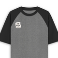 Unisex Oversized Raglan T-Shirt | Relaxed Fit | 180 GSM Bio-Washed Cotton | Two-Tone Design | Soft Comfort | Personalized | Typography | Meditation | Yoga Philosophy | Self-Care | Peaceful | Zen State Of Mind - right pocket - mockup 4